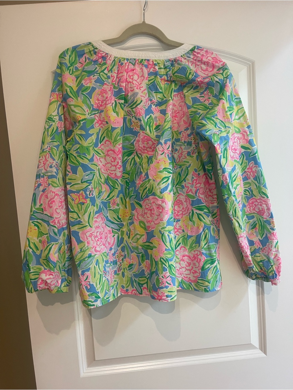 Lilly Pulitzer Bright Floral Tunic - Pink, Green & Blue - Picture 3 of 4